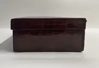 Small Crocodile Skin Case bearing the Initials A.R.