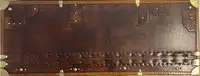 Large Leather Travel Trunk Bearing the Royal Corps of Marines and George V Coat of Arms
