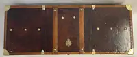 Large Leather Travel Trunk Bearing the Royal Corps of Marines and George V Coat of Arms