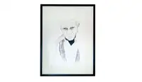 The King of Cool - A watercolour study of Steve McQueen*-Sold