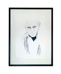 The King of Cool - A watercolour study of Steve McQueen*-Sold