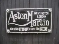 A Large Cold Caste Aluminium Aston Martin Chassis Plate-For Sale