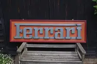 Ferrari Script Sign-Sold