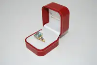 Aquamarine and Diamond Ring