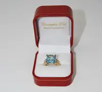 Aquamarine and Diamond Ring