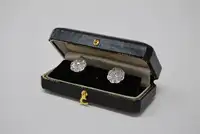 Antique Diamond Cluster Earrings