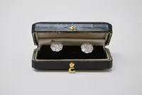 Antique Diamond Cluster Earrings