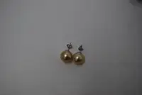 Golden South Sea Pearl Earrings