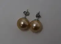 Golden South Sea Pearl Earrings