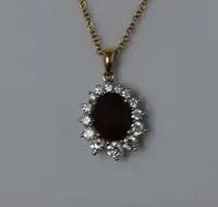 Ruby and Diamond Pendant