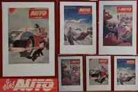 Three Framed Das Auto Magazine Cover Prints*