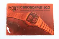 1977-78 Heuer Ferrari Chronosplit 102.703 Quartz LCD Watch 1-For Sale