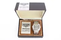 1977-78 Heuer Ferrari Chronosplit 102.703 Quartz LCD Watch 1-For Sale