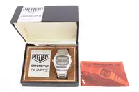 1977-78 Heuer Ferrari Chronosplit 102.703 Quartz LCD Watch 1-For Sale