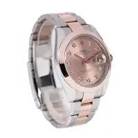 Rolex Datejust 126301 41mm Rose Gold & Steel featuring Diamond Dot Dial 2019 Box and Paper