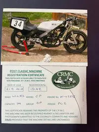 c.1985 Wick Yamaha TZ80 80cc-Sold