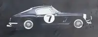 Large Banner Depicting an Eclectic Mix of Le Mans Machinery-Sold