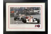 Mansell Versus Senna Monaco 1992 Signed by Nigel Mansell OBE-Sold