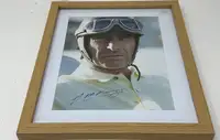 Jauan Manuel Fangio-Signed Colour Photographic Portrait-Sold
