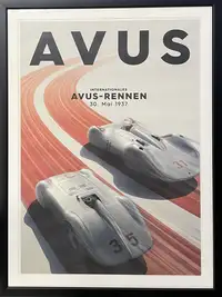 AVUS Intenationales Avus-Rennen 30. Mai 1937 Art Deco-Style -Sold