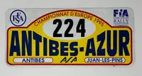 Original Rally Plates-Sold