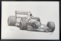 Red 5 and Nigel Mansell Limited Edition Alan Stammers Print-Sold