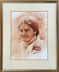 Gilles Villeneuve Original Craig Warwick Portrait-Sold