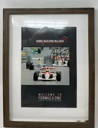 Ayrton Senna-Signed Honda Marlborough McLaren Booklet From 1-Sold