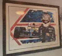 Limited Edition Nigel Mansell CBE Signed Print by David John-Sold