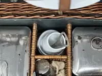Edwardian Wicker Picnic Basket-Sold