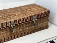Edwardian Wicker Picnic Basket-Sold