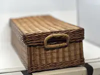Edwardian Wicker Picnic Basket-Sold