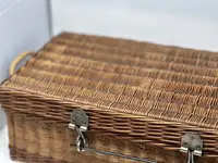 Edwardian Wicker Picnic Basket-Sold