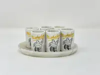 Michelin Tyres Set of Six Shot Beakers-Sold