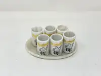 Michelin Tyres Set of Six Shot Beakers-Sold