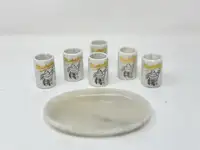 Michelin Tyres Set of Six Shot Beakers-Sold