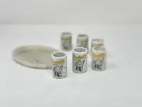 Michelin Tyres Set of Six Shot Beakers-Sold