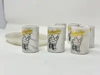 Michelin Tyres Set of Six Shot Beakers-Sold