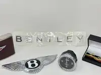 Bentley Front and Rear Badges and Time Clock-Sold