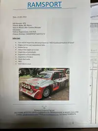 1987 MG Metro 6R4-For Sale