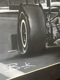 'Lewis Hamilton on the Home Straight' Original Artwork by Da-Sold