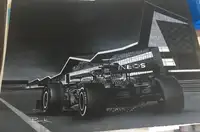 'Lewis Hamilton on the Home Straight' Original Artwork by Da-Sold