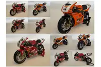 A Collection of 10 1:12th Scale Racing Bikes Signed by Their-For Sale
