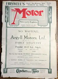 1906 The Motor Magazine Collection-Sold