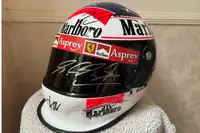 Replica Helmet with Original Schumacher Signature on Visor-For Sale