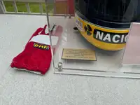 Ayrton Senna Replica Helmet, Gloves, Race Suit and His Signa-Sold