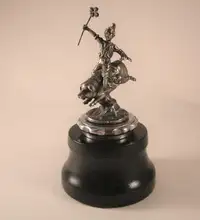 A Rare 'Boy Riding Pig' Mascot by Franz Bergmann, Austria Ci-Sold