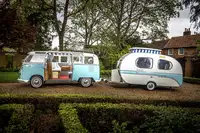1964 Volkswagen 21 Window Deluxe Samba Microbus with 1970 Yv-Sold