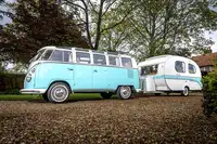 1964 Volkswagen 21 Window Deluxe Samba Microbus with 1970 Yv-Sold