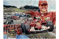 Michael Schumacher Tribute '7 Volte Campione del Mondo' Orig-For Sale